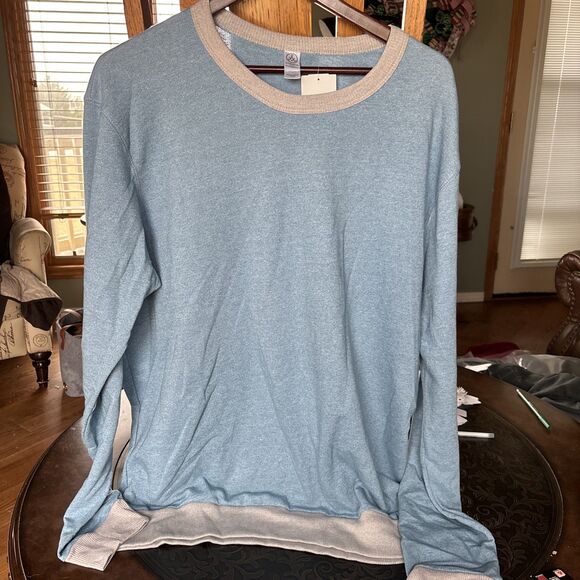 Alternative Apparel Light Blue Sweater 2XL MENS VINTAGE NEW - Picture 4 of 6